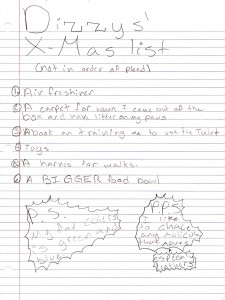 Dizzy's Christmas List