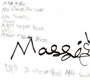 Maggie's Christmas List